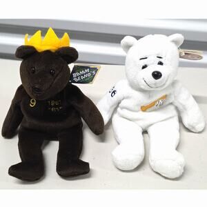 Salvino’s Bamm Beano’s Mickey Mantle & Roger Maris Plush Set Yankees M&M Boys